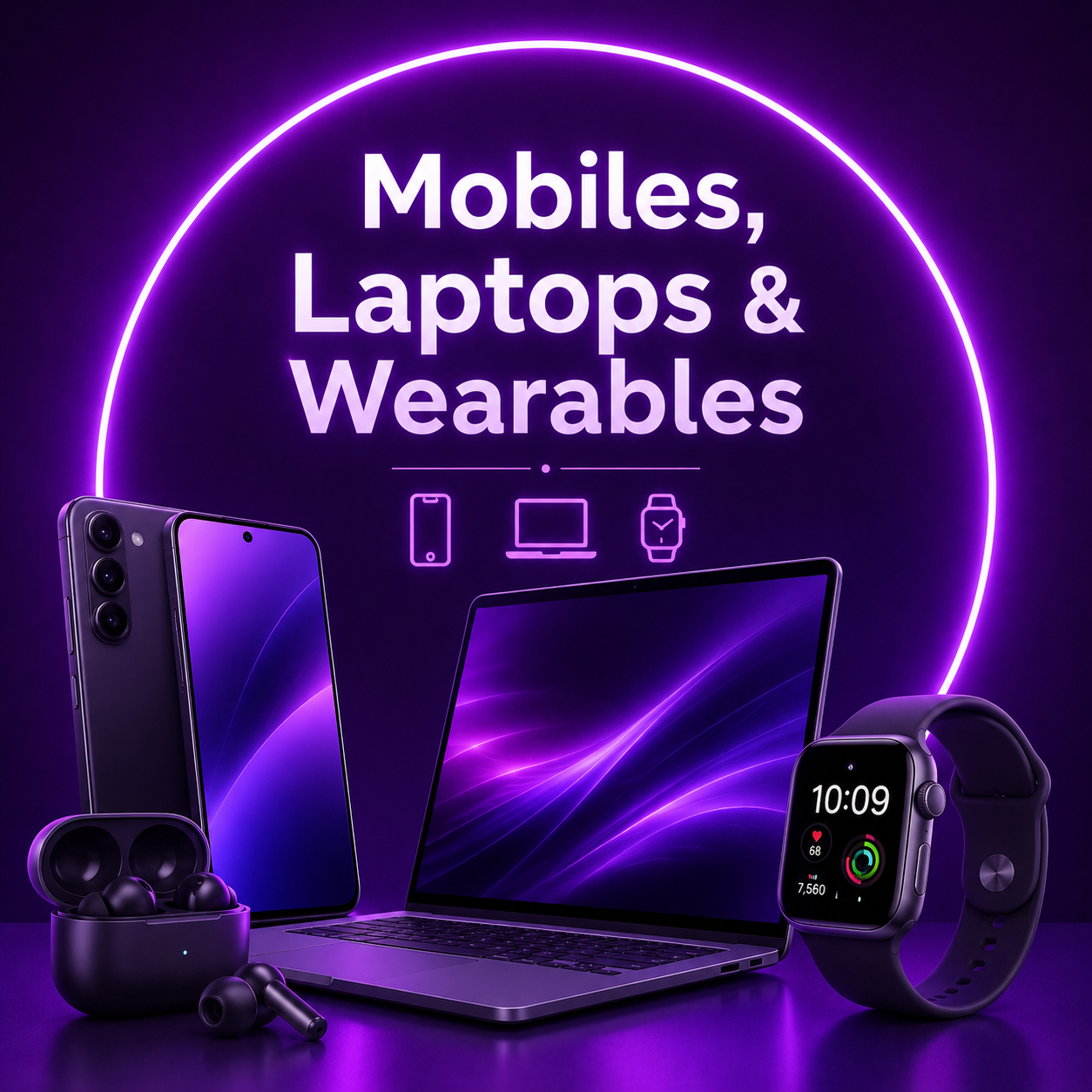 Mobiles, Laptops & Wearables